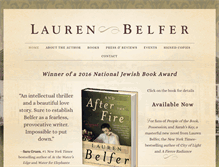 Tablet Screenshot of laurenbelfer.com